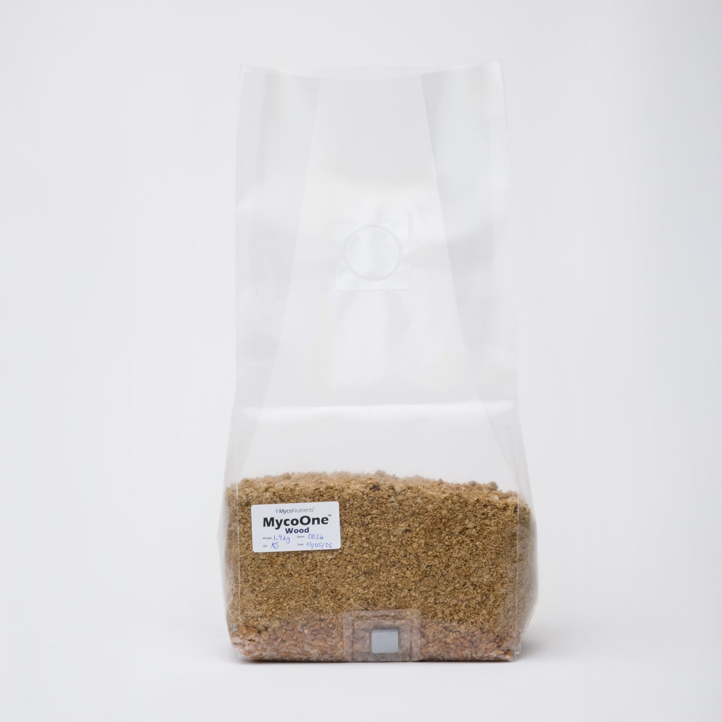 MycoOne™ Wood – All-in-One Grow Bag (Grain + Hardwood Substrate)