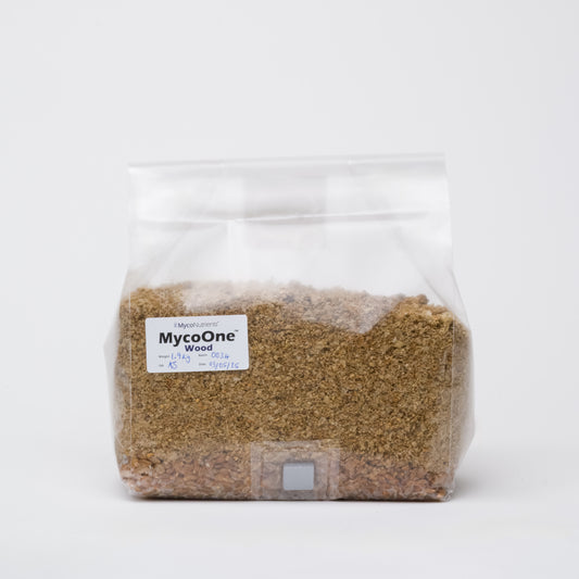 MycoOne™ Wood – All-in-One Grow Bag (Grain + Hardwood Substrate)