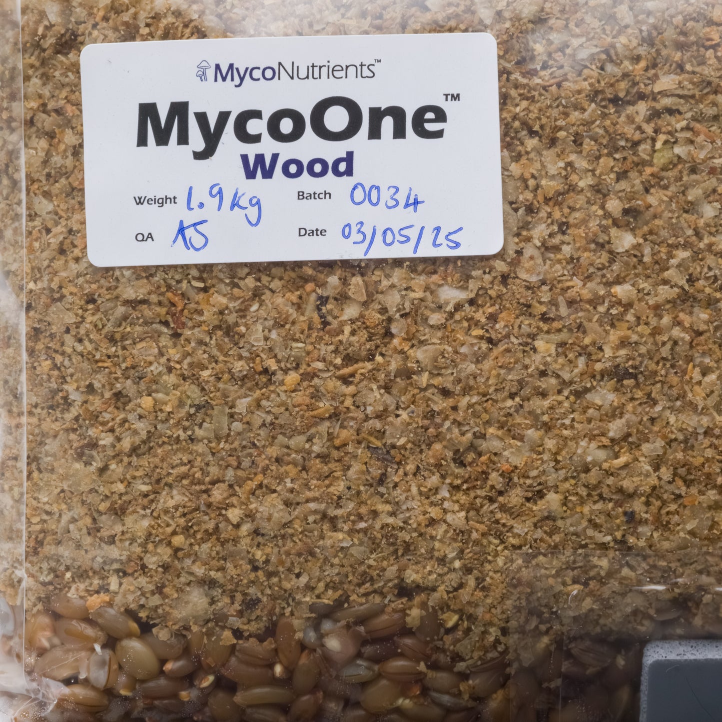 MycoOne™ Wood – All-in-One Grow Bag (Grain + Hardwood Substrate)