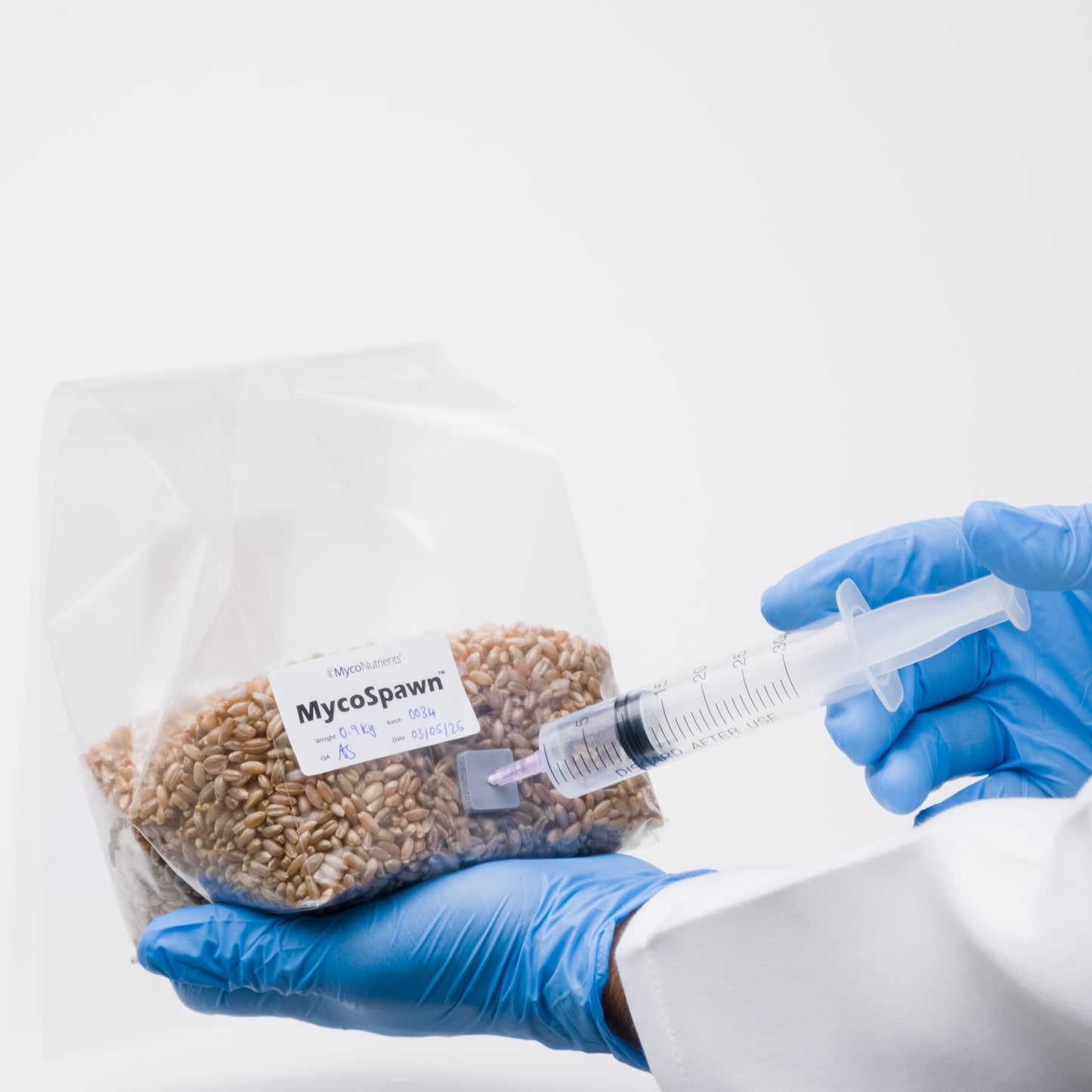 MycoSpawn™ – Organic Rye Grain Spawn Bag