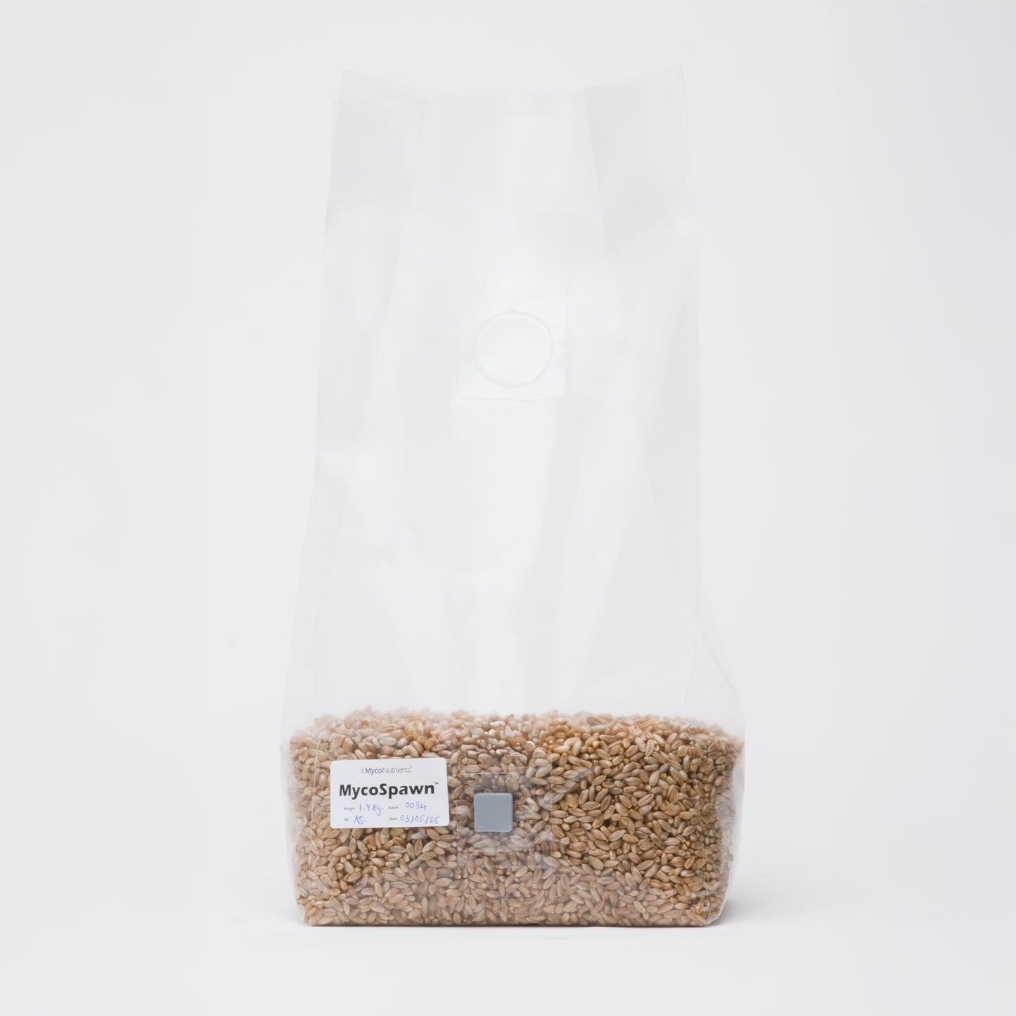MycoSpawn™ – Organic Rye Grain Spawn Bag
